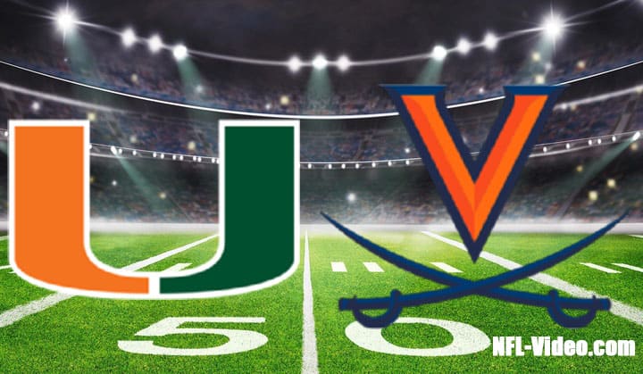 Miami vs Virginia Football Week 9 2022 Full Game Replay NCAA College Football