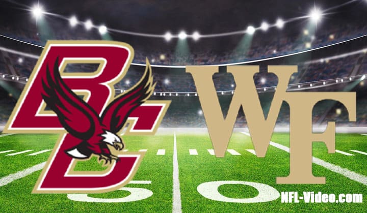 Boston College vs Wake Forest Football Week 8 2022 Full Game Replay NCAA College Football