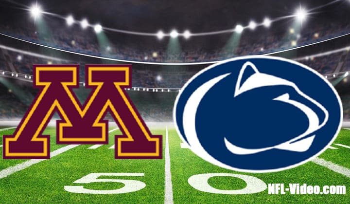 Minnesota vs Penn State Football Week 8 2022 Full Game Replay NCAA College Football