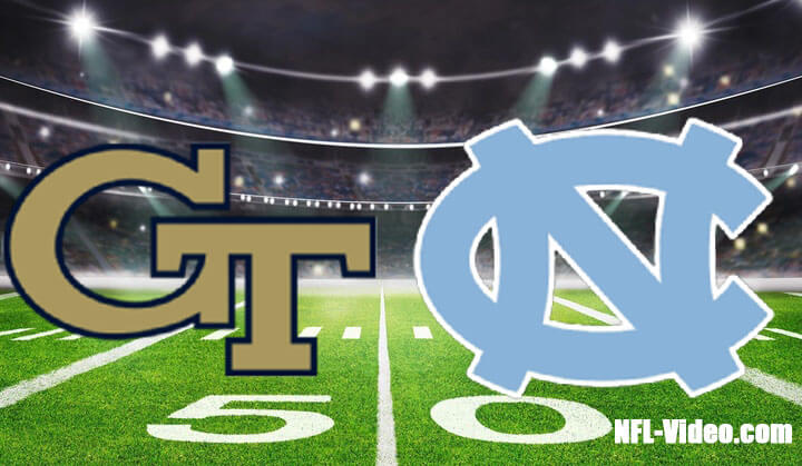 Georgia Tech vs #13 North Carolina Football Week 12 2022 Full Game Replay NCAA College Football