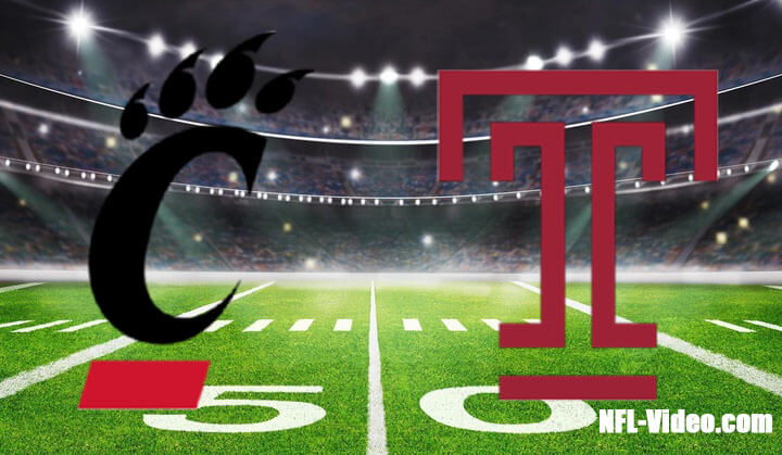 #25 Cincinnati vs Temple Football Week 12 2022 Full Game Replay NCAA College Football