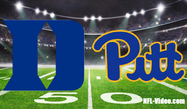 Duke vs Pittsburgh Football Week 12 2022 Full Game Replay NCAA College Football