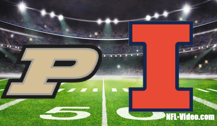 Purdue vs Illinois Football Week 11 2022 Full Game Replay NCAA College Football