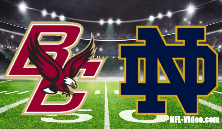 Boston College vs #18 Notre Dame Football Week 12 2022 Full Game Replay NCAA College Football