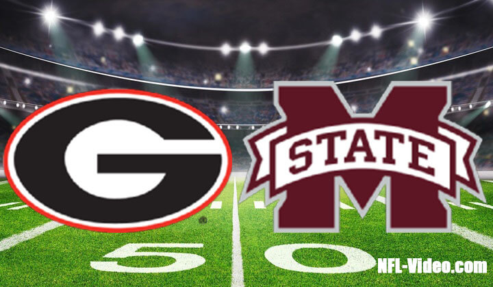 Georgia vs Mississippi State Football Week 11 2022 Full Game Replay NCAA College Football
