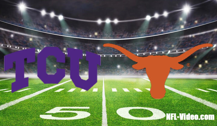 TCU vs Texas Football Week 11 2022 Full Game Replay NCAA College Football