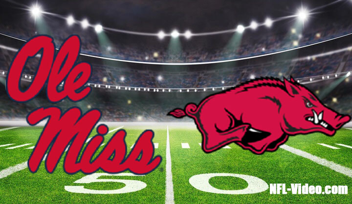#14 Ole Miss vs Arkansas Football Week 12 2022 Full Game Replay NCAA College Football