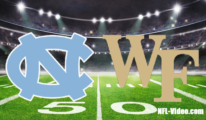 North Carolina vs Wake Forest Football Week 11 2022 Full Game Replay NCAA College Football