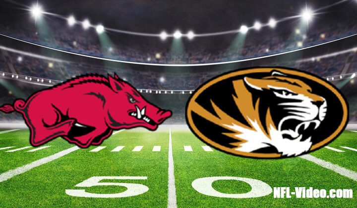 Arkansas vs Missouri Football Week 13 2022 Full Game Replay NCAA College Football