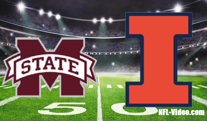 Mississippi State vs Illinois 2022 ReliaQuest Bowl Full Game Replay NCAA College Football