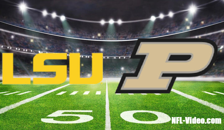 LSU vs Purdue 2022 Citrus Bowl Full Game Replay NCAA College Football
