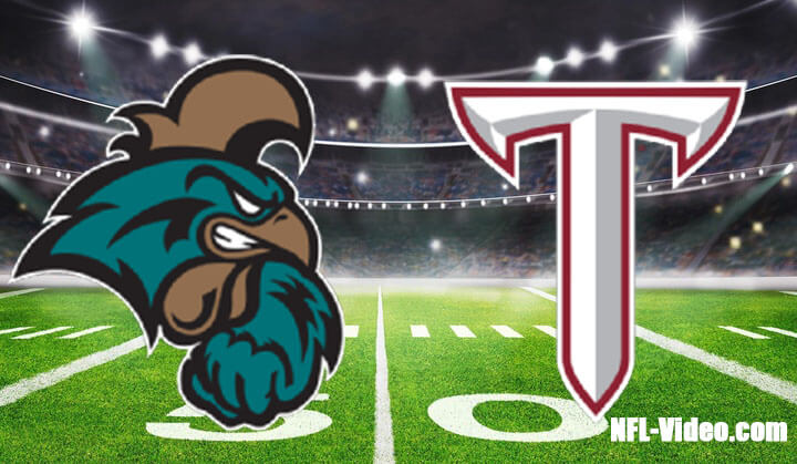 Coastal Carolina vs Troy Sun Belt Championship 2022 Full Game Replay NCAA College Football