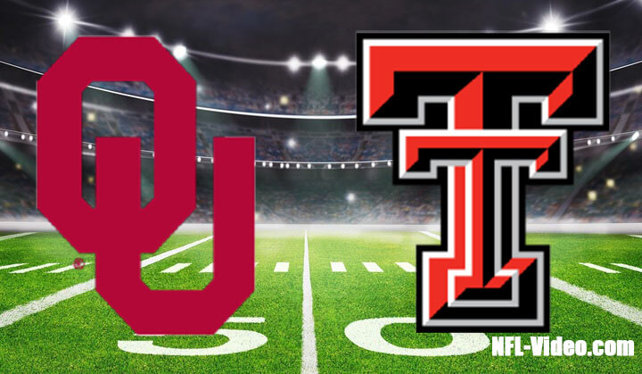 Oklahoma vs Texas Tech Football Week 13 2022 Full Game Replay NCAA College Football