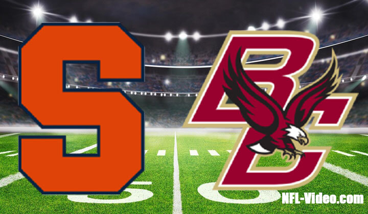 Syracuse vs Boston College Football Week 13 2022 Full Game Replay NCAA College Football