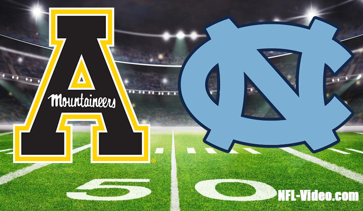 Appalachian State vs North Carolina Football Week 2 2023 Full Game Replay NCAA College Football