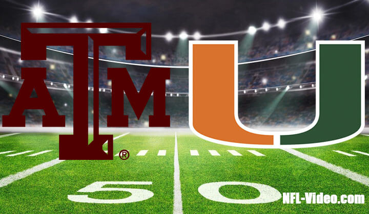 Texas A&M vs Miami Football Week 2 2023 Full Game Replay NCAA College Football