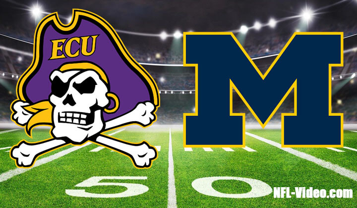 East Carolina vs Michigan Football Week 1 2023 Full Game Replay NCAA College Football