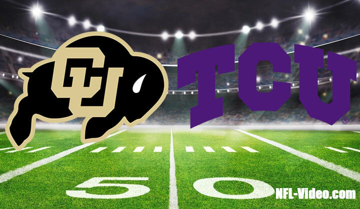 Colorado vs TCU Football Week 1 2023 Full Game Replay NCAA College Football