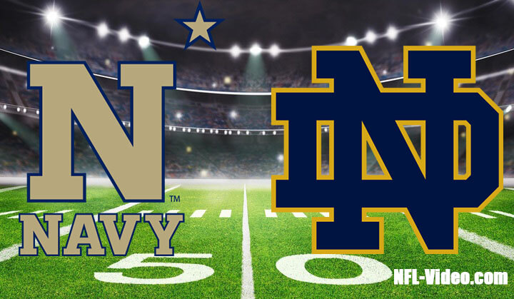 Navy vs Notre Dame Football Week 1 2023 Full Game Replay NCAA College Football
