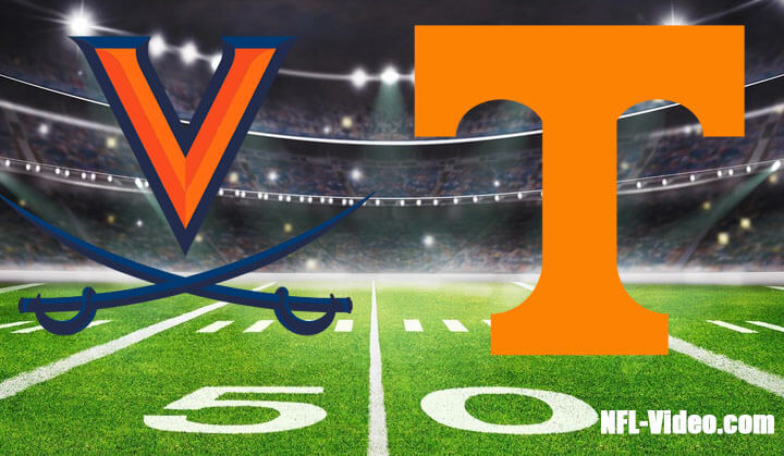 Virginia vs Tennessee Football Week 1 2023 Full Game Replay NCAA College Football