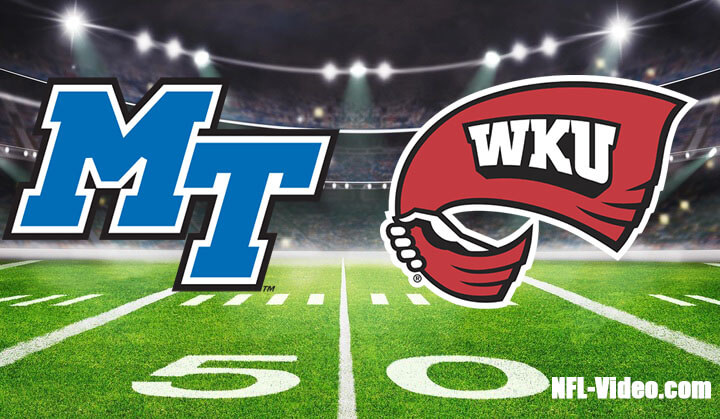 Middle Tennessee vs Western Kentucky Football Week 5 2023 Full Game Replay NCAA College Football