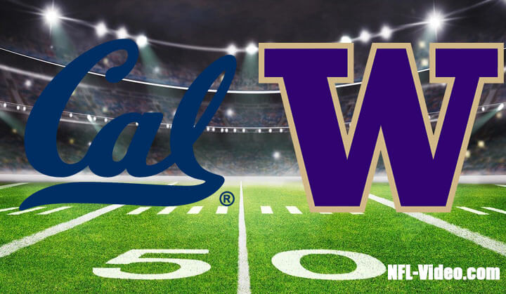 California vs Washington Football Week 4 2023 Full Game Replay NCAA College Football