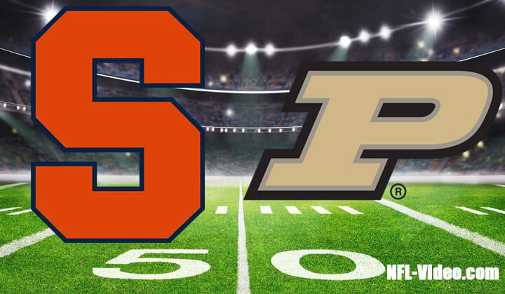 Syracuse vs Purdue Football Week 3 2023 Full Game Replay NCAA College Football