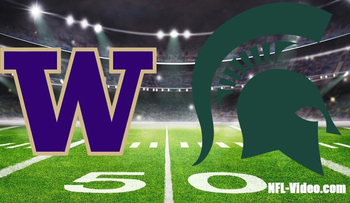 Washington vs Michigan State Football Week 3 2023 Full Game Replay NCAA College Football