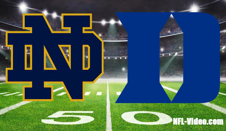 Notre Dame vs Duke Football Week 5 2023 Full Game Replay NCAA College Football