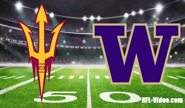 Arizona State vs Washington Football Week 8 2023 Full Game Replay NCAA College Football