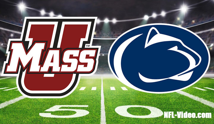 Massachusetts vs Penn State Football Week 7 2023 Full Game Replay NCAA College Football
