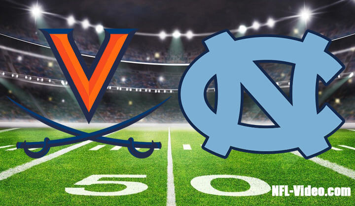 Virginia vs North Carolina Football Week 8 2023 Full Game Replay NCAA College Football