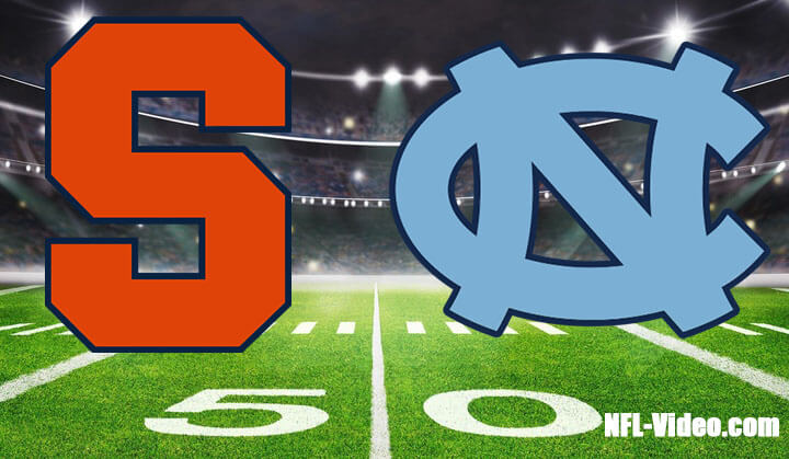 Syracuse vs North Carolina Football Week 6 2023 Full Game Replay NCAA College Football