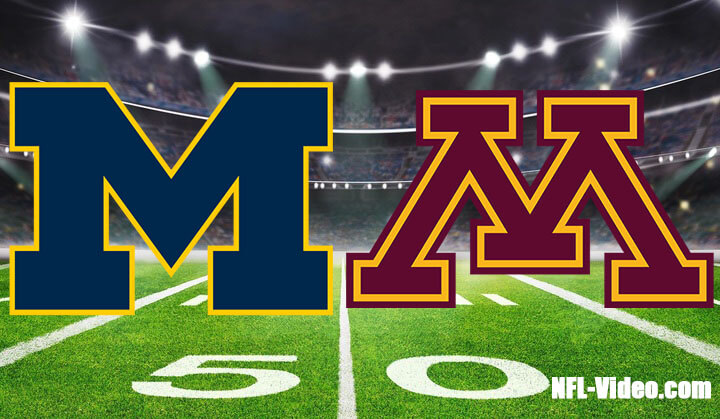 Michigan vs Minnesota Football Week 6 2023 Full Game Replay NCAA College Football