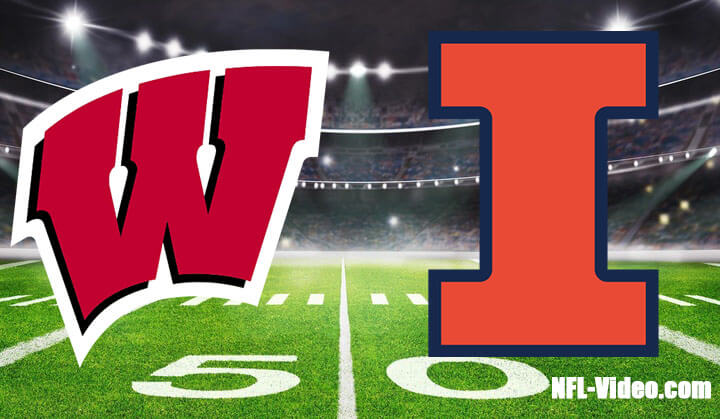 Wisconsin vs Illinois Football Week 8 2023 Full Game Replay NCAA College Football