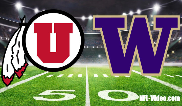 Utah vs Washington Football Week 11 2023 Full Game Replay NCAA College Football