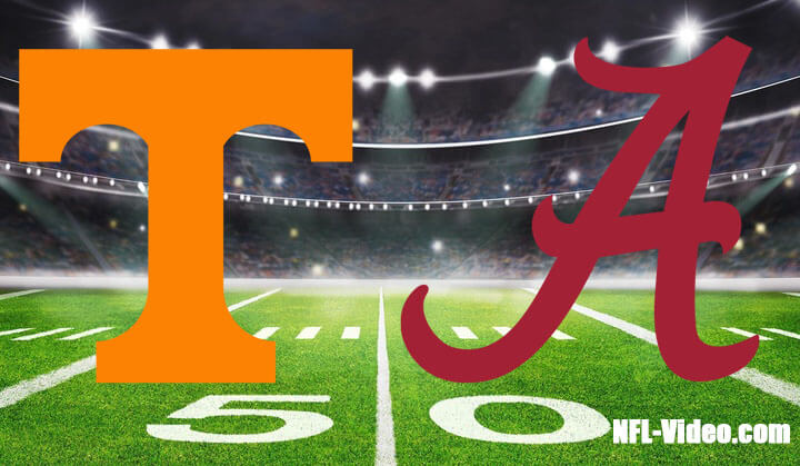 Tennessee vs Alabama Football Week 8 2023 Full Game Replay NCAA College Football