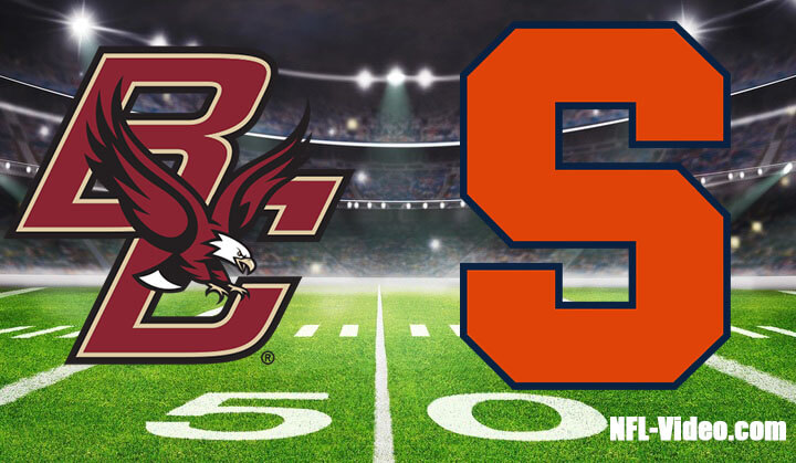 Boston College vs Syracuse Football Week 10 2023 Full Game Replay NCAA College Football