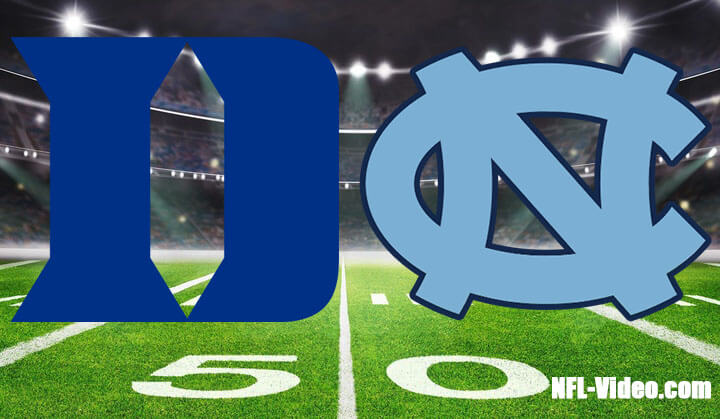 Duke vs North Carolina Football Week 11 2023 Full Game Replay NCAA College Football