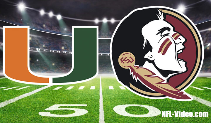 Miami vs Florida State Football Week 11 2023 Full Game Replay NCAA College Football