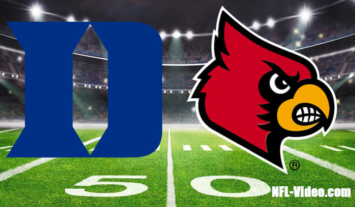 Duke vs Louisville Football Week 9 2023 Full Game Replay NCAA College Football