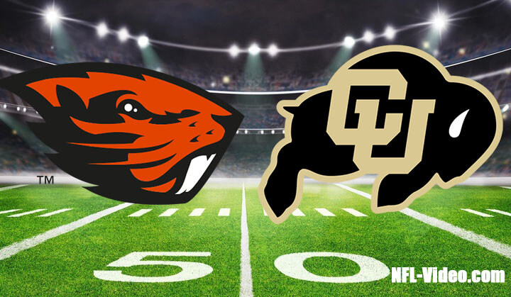 Oregon State vs Colorado Football Week 10 2023 Full Game Replay NCAA College Football