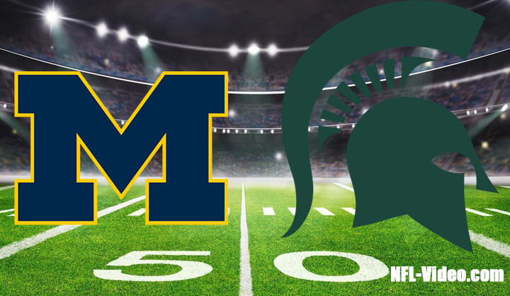 Michigan vs Michigan State Football Week 8 2023 Full Game Replay NCAA College Football