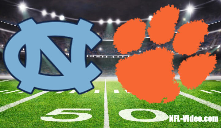 North Carolina vs Clemson Football Week 12 2023 Full Game Replay NCAA College Football