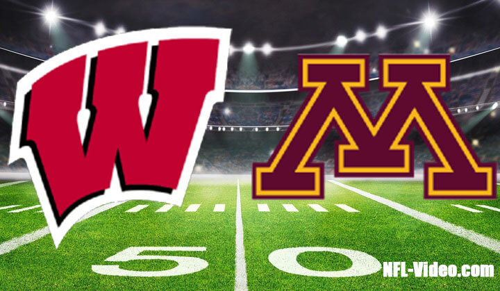 Wisconsin vs Minnesota Football Week 13 2023 Full Game Replay NCAA College Football