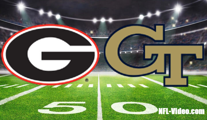 Georgia vs Georgia Tech Football Week 13 2023 Full Game Replay NCAA College Football