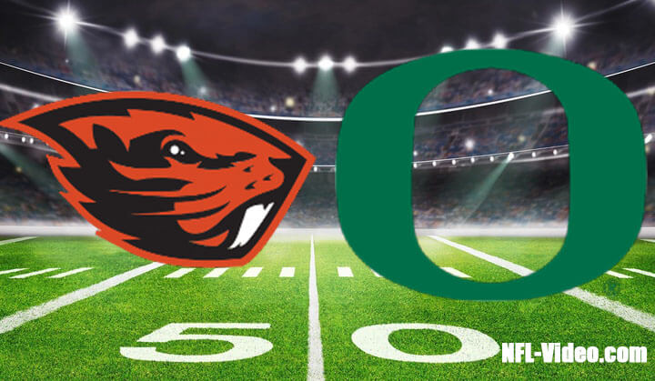 Oregon State vs Oregon Football Week 13 2023 Full Game Replay NCAA College Football