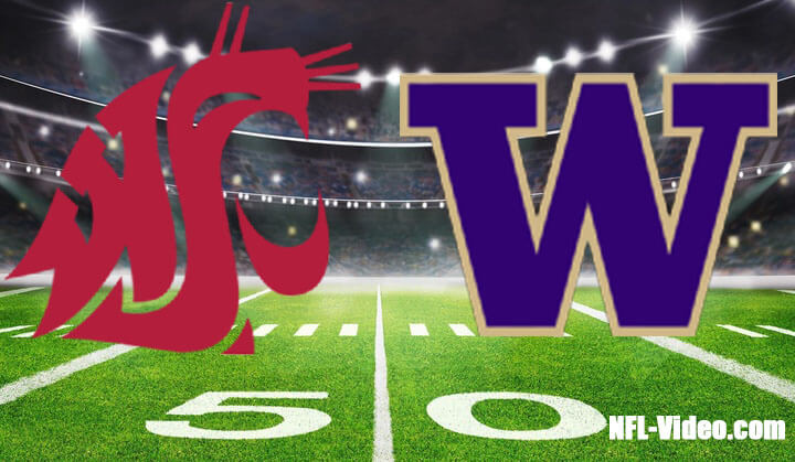 Washington State vs Washington Football Week 13 2023 Full Game Replay NCAA College Football