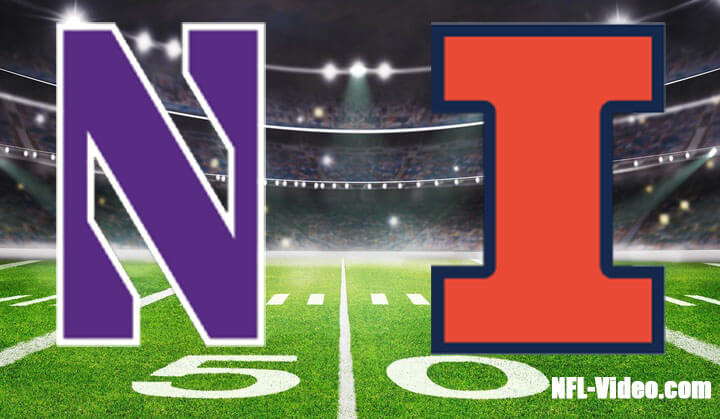 Northwestern vs Illinois Football Week 13 2023 Full Game Replay NCAA College Football
