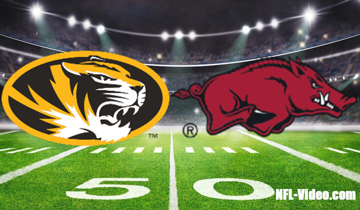 Missouri vs Arkansas Football Week 13 2023 Full Game Replay NCAA College Football